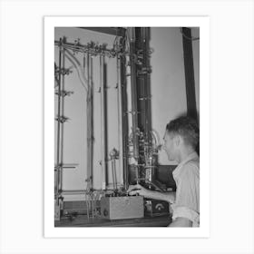 Oil Refinery Chemist Conducting Analysis, Seminole, Oklahoma By Russell Lee Art Print