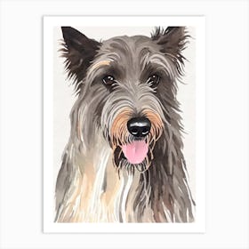 Scottish Deerhound Watercolour Dog Art Print