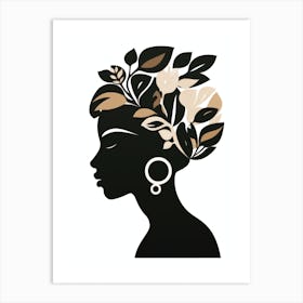 Silhouette Of A Woman 11 Art Print