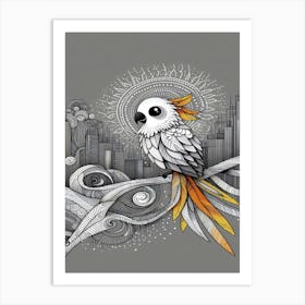 Blaze Cockatoo Art Print