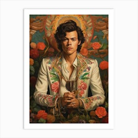 Harry Styles Kitsch Portrait 12 Art Print