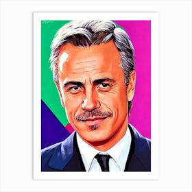 Christoph Waltz Pop Movies Art Movies Art Print