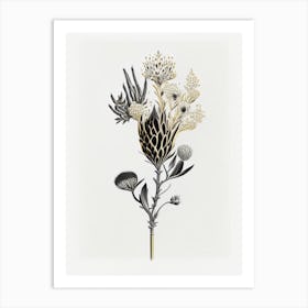 Silver Torch Joshua Tree Gold And Black (8) Art Print