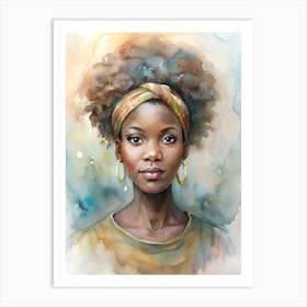 African Powerful Woman Art Print