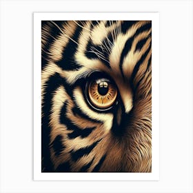 Tiger Eye Art Print