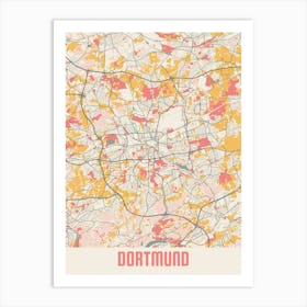 Dortmund Map Poster Art Print