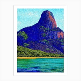 Canaima National Park Venezuela Pointillism Art Print