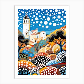 Alghero, Italy, Illustration In The Style Of Pop Art 2 Art Print