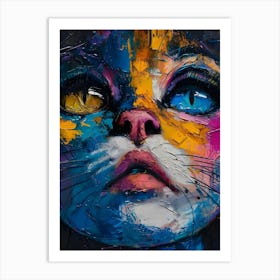 Cat Painting Art Print