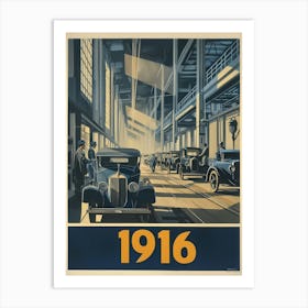 Aihrgdesign A Vintage Industrial Poster Celebrating Automobil 6818944d 9477 4bd3 9d6a 519a39eef274 3 Art Print