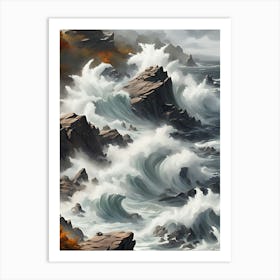 Seascape Painting 1 Art Print