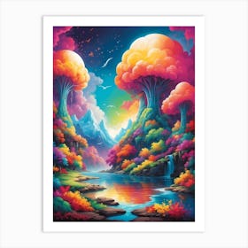 Psychedelic Painting 1 Art Print