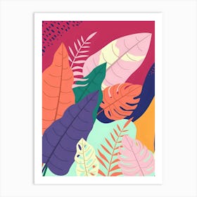 Tropical Leaves 1 Art Print