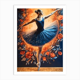 Ballet Dancer Balance Art Print