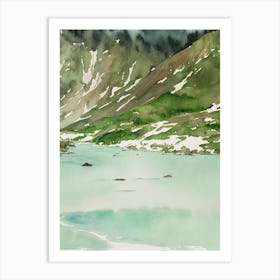 Tierra Del Fuego National Park Argentina Water Colour Poster Art Print