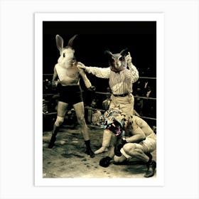 Rocky Rabbit Art Print