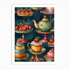 Tea Time Art Print