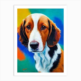 Nederlandse Kooikerhondje Fauvist Style Dog Art Print