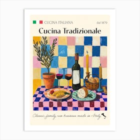 Cucina Tradizionale Trattoria Italian Poster Food Kitchen Art Print