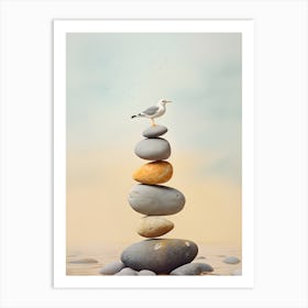 Balancing Stones Art Print