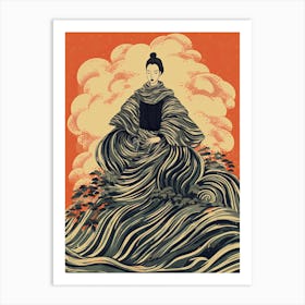Female Samurai Onna Musha Illustration 4 Art Print