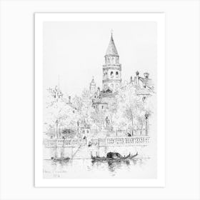 San Moise e Giardinetto, Venice - Andrew Fisher Bunner Art Print