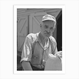 He Gathers Samples Of Wheat For A Central Sampling And Testing Station, Walla Walla County, Washington By Art Print