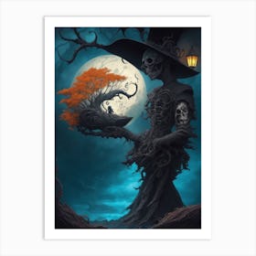 In the Shadow of the Reaper's Reign Art Print