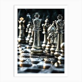 Chess Pieces Art Print