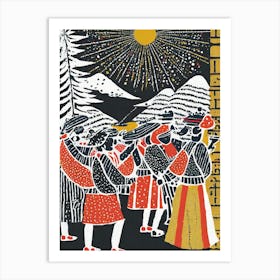 A Festival Procession Art Print