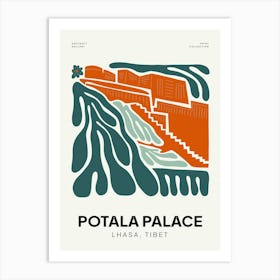 Travel Potala Palace Abstract Gallery Art Print