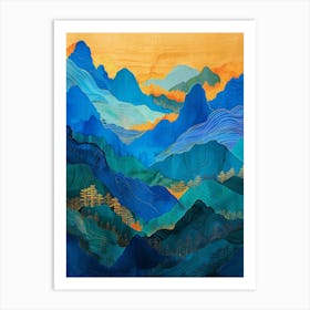 Chinese Mountains 49 Art Print