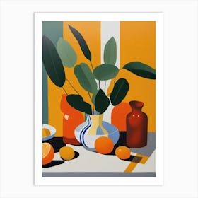 Still Life With Oranges 4 Art Print