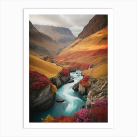 Valley Of Flowers Art Print