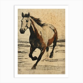 Horse Running 2 Art Print