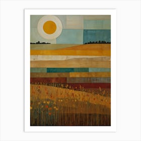 Field Of Sunflowers 1 Art Print