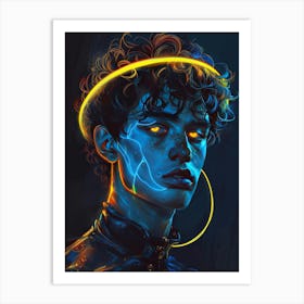 Neon Man Art Print