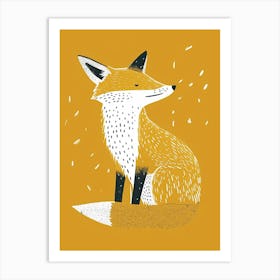 Yellow Fox 2 Art Print