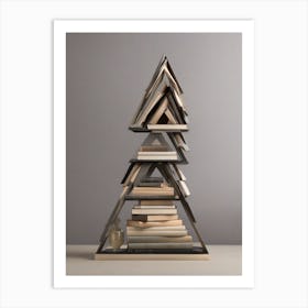 Book Stack Art Print