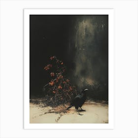 Crow art Art Print