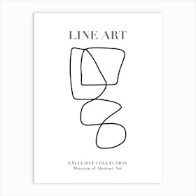 Line Art Abstract Collection 03 Art Print