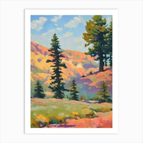 Atlas Cedar Tree Watercolour 2 Art Print