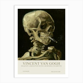 Vincent Van Gogh - Skeleton 1 Art Print