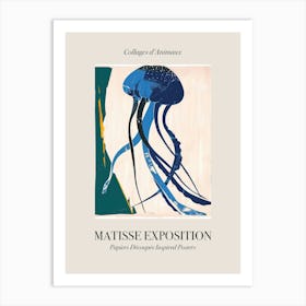 Jellyfish 1 Matisse Inspired Exposition Animals Poster Art Print