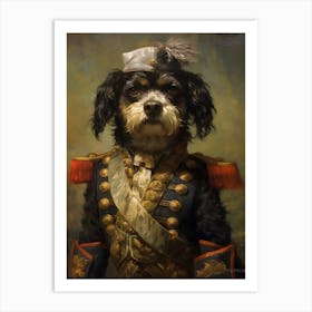Dog In Uniform military Art Print