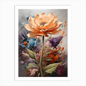 Flower Painting Art Print