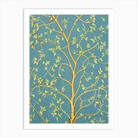 Golden Chain Tree 2 tree Vintage Botanical Art Print