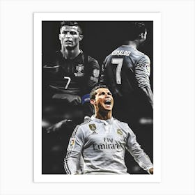 Cristiano Ronaldo 3 Art Print