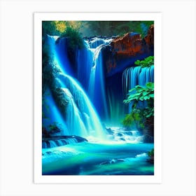 Cataratas De Agua Azul, Mexico Nat Viga Style (1) Art Print