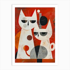 Two Cats 5 Art Print